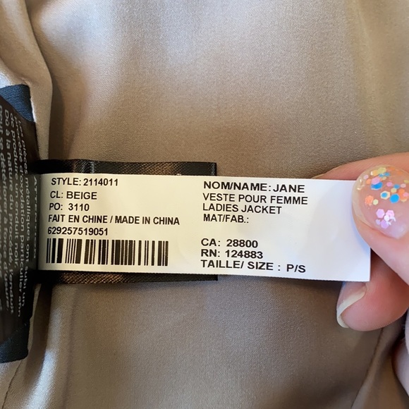 Rudsak Jane Beige Jacket with black sleeves - Picture 10 of 16